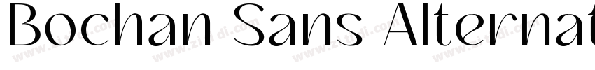 Bochan Sans Alternat字体转换